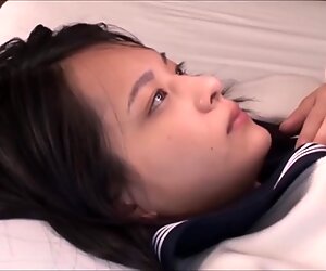 schoolgirl Abe Mikako bj's and swallows